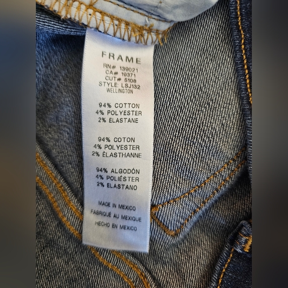 Frame Denim Women's Skinny Jeans - Dark Blue - Picture 9 of 9